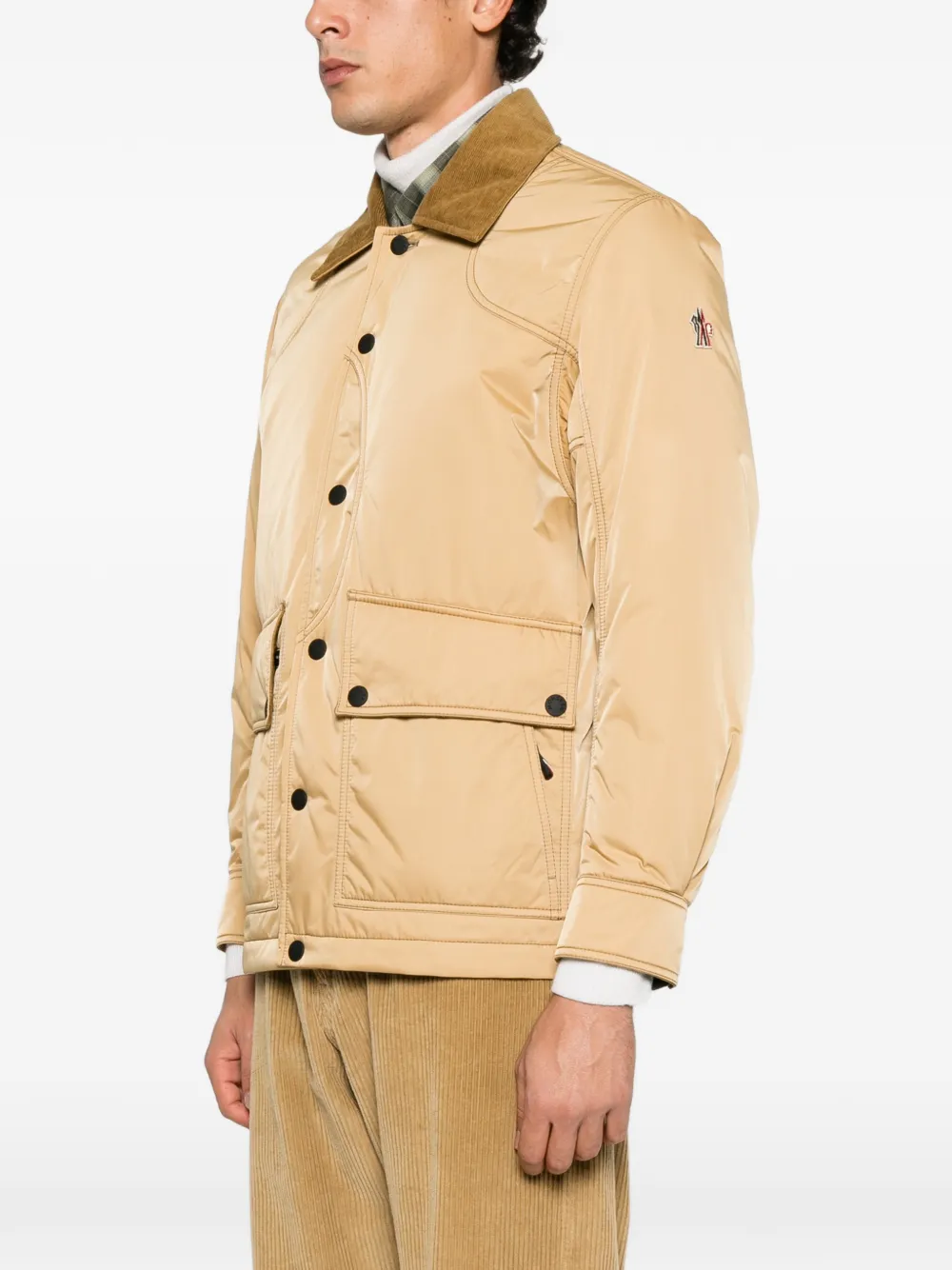 Moncler Grenoble Louron quilted down jacket Beige