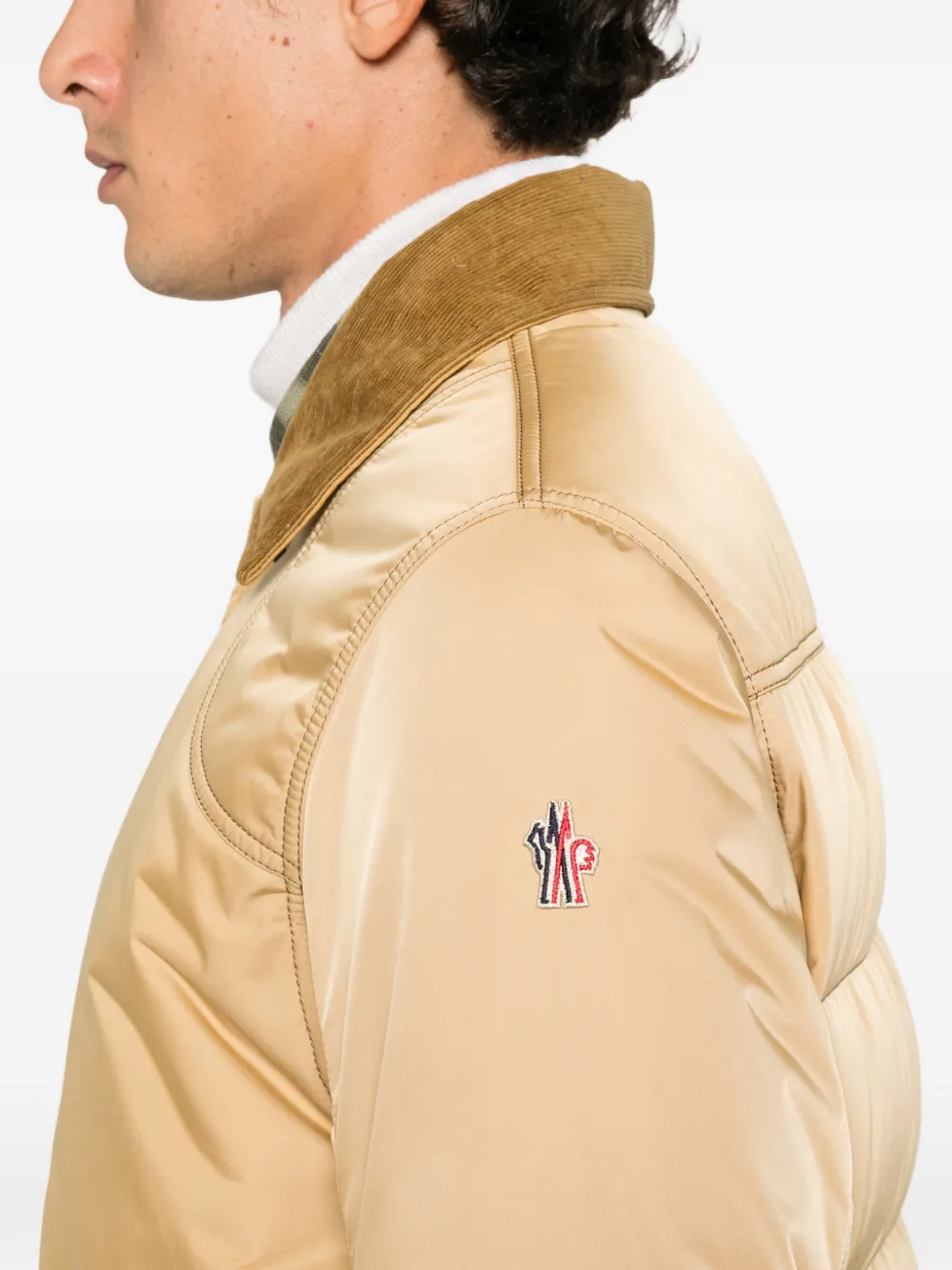 Moncler Grenoble Louron quilted down jacket Beige