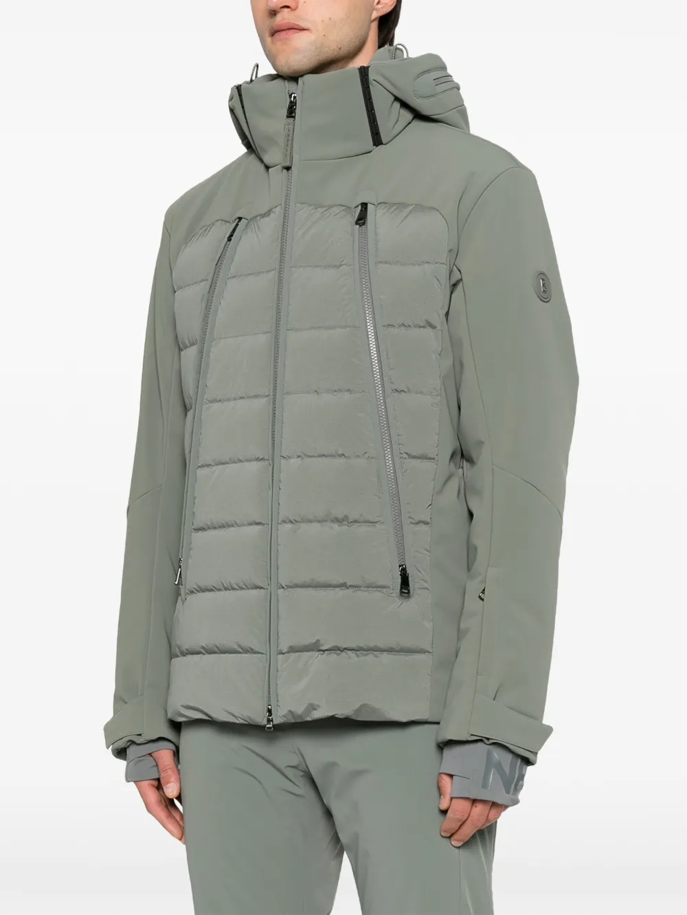BOGNER Soel gewatteerd ski-jack met capuchon Groen
