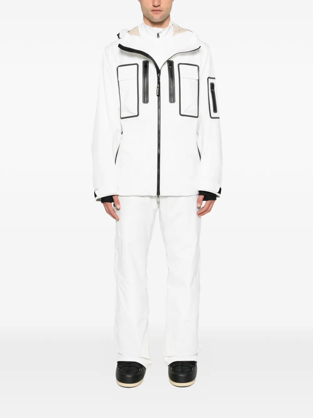 BOGNER Tim-T skibroek met ceintuur Wit