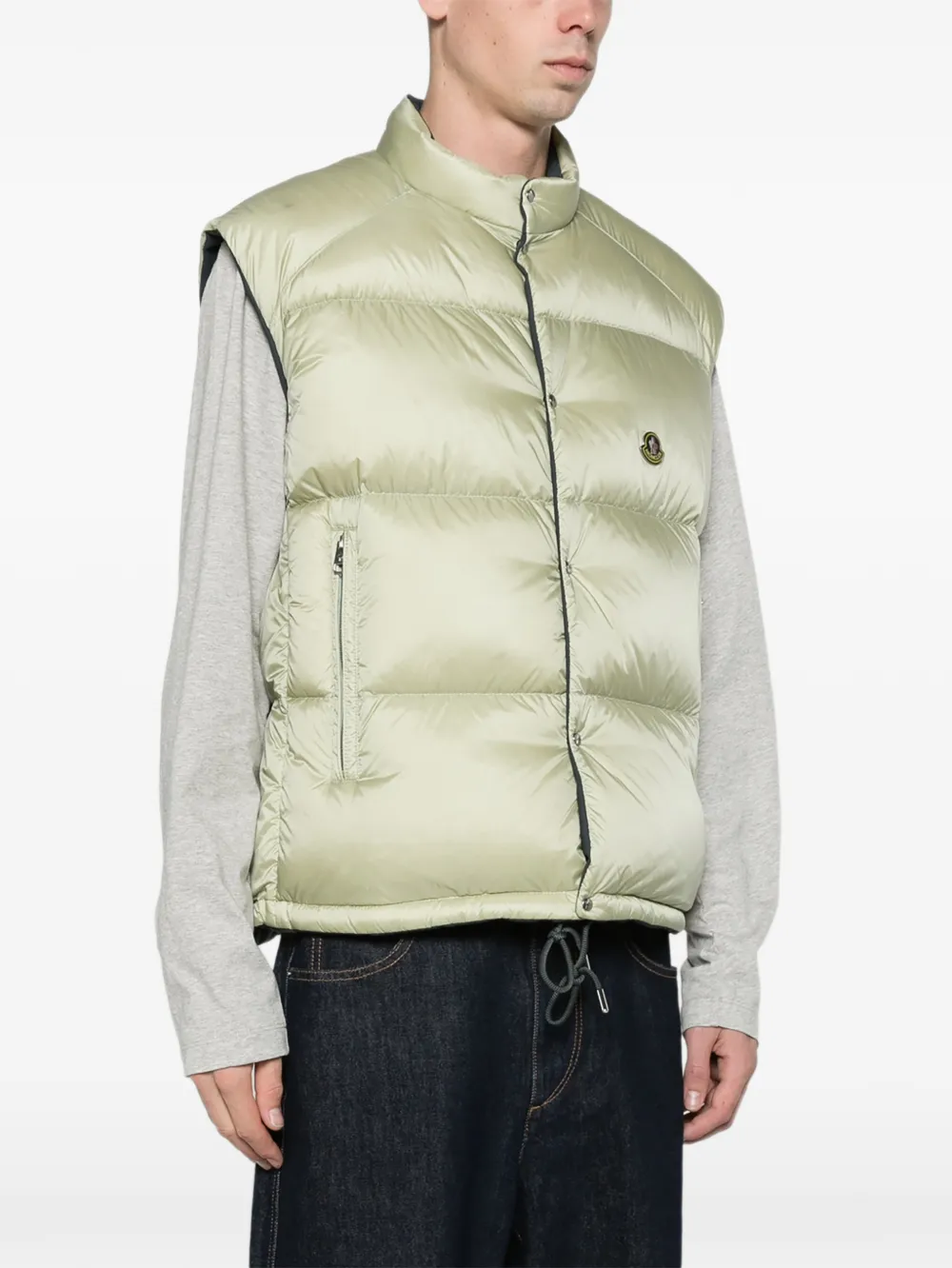 Moncler Tibb reversible down gilet Beige