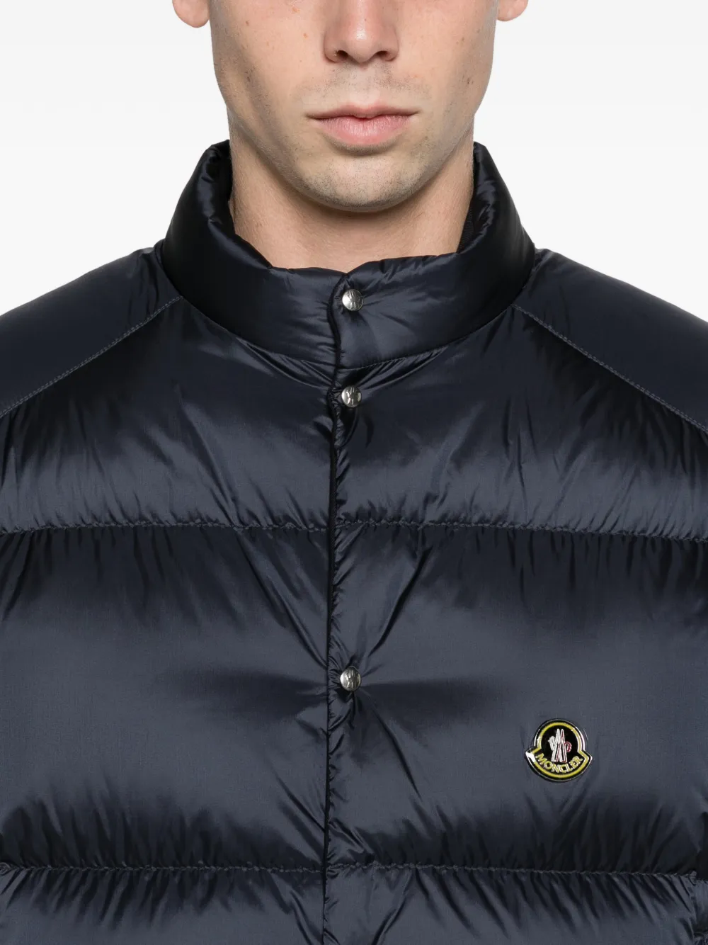 Moncler Tibb reversible down gilet Blauw