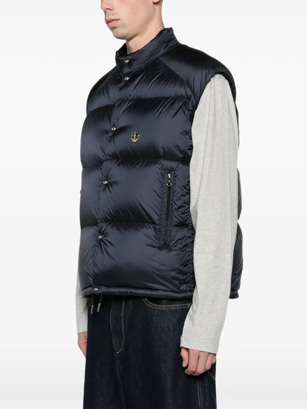 Moncler Tibb reversible down gilet Blauw