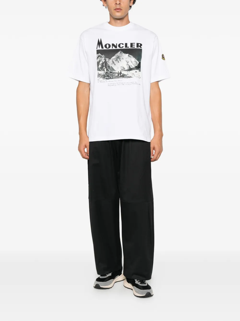 Moncler Re-Icon graphic-print T-shirt Wit
