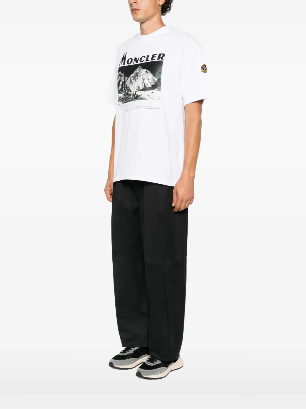 Moncler Re-Icon graphic-print T-shirt Wit