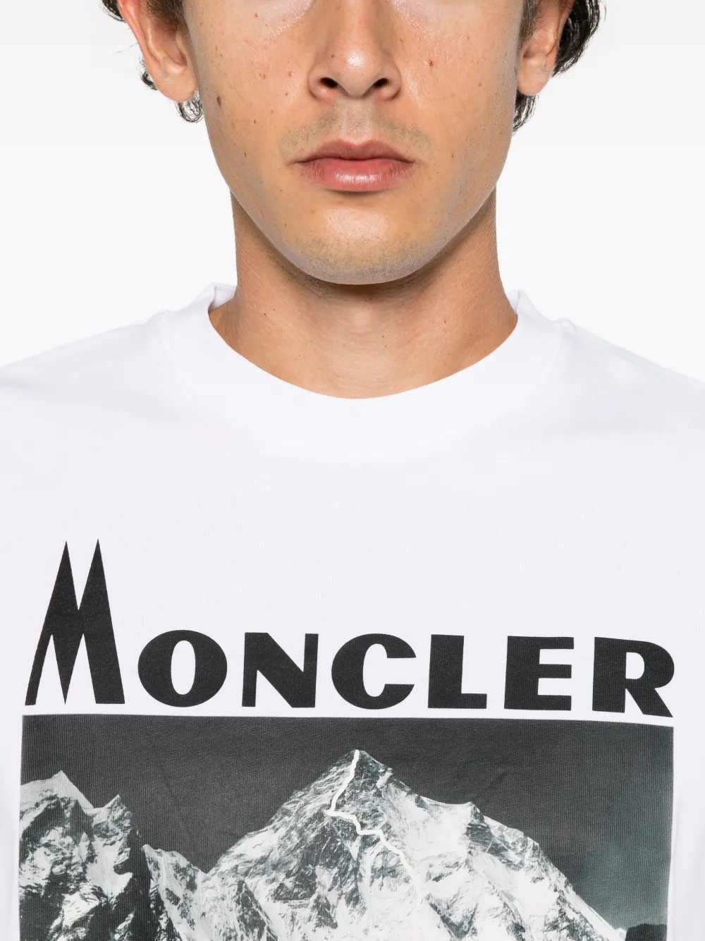 Moncler Re-Icon graphic-print T-shirt Wit