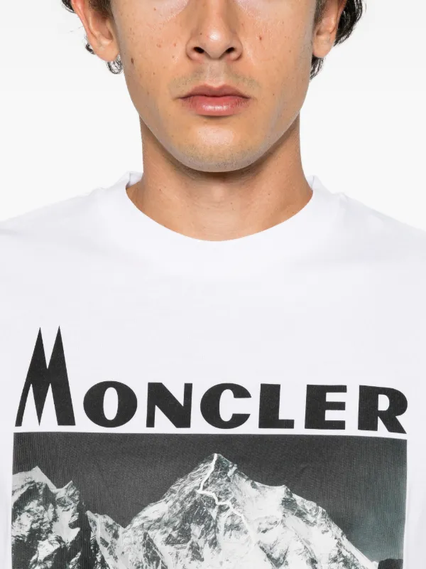Moncler Re-Icon graphic-print T-shirt | White | FARFETCH