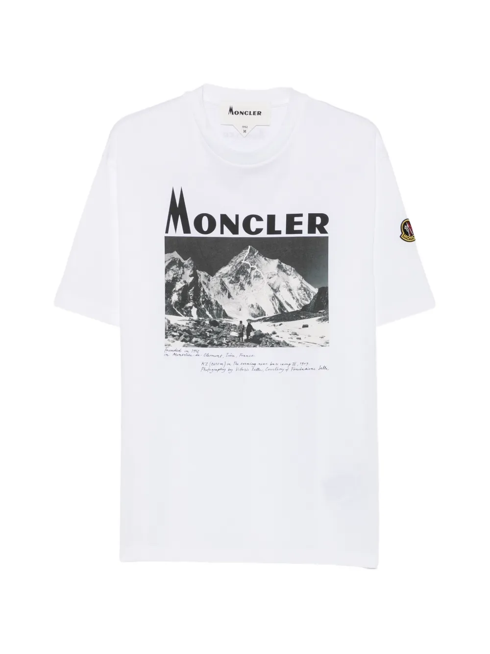 Moncler Re-Icon graphic-print T-shirt Wit