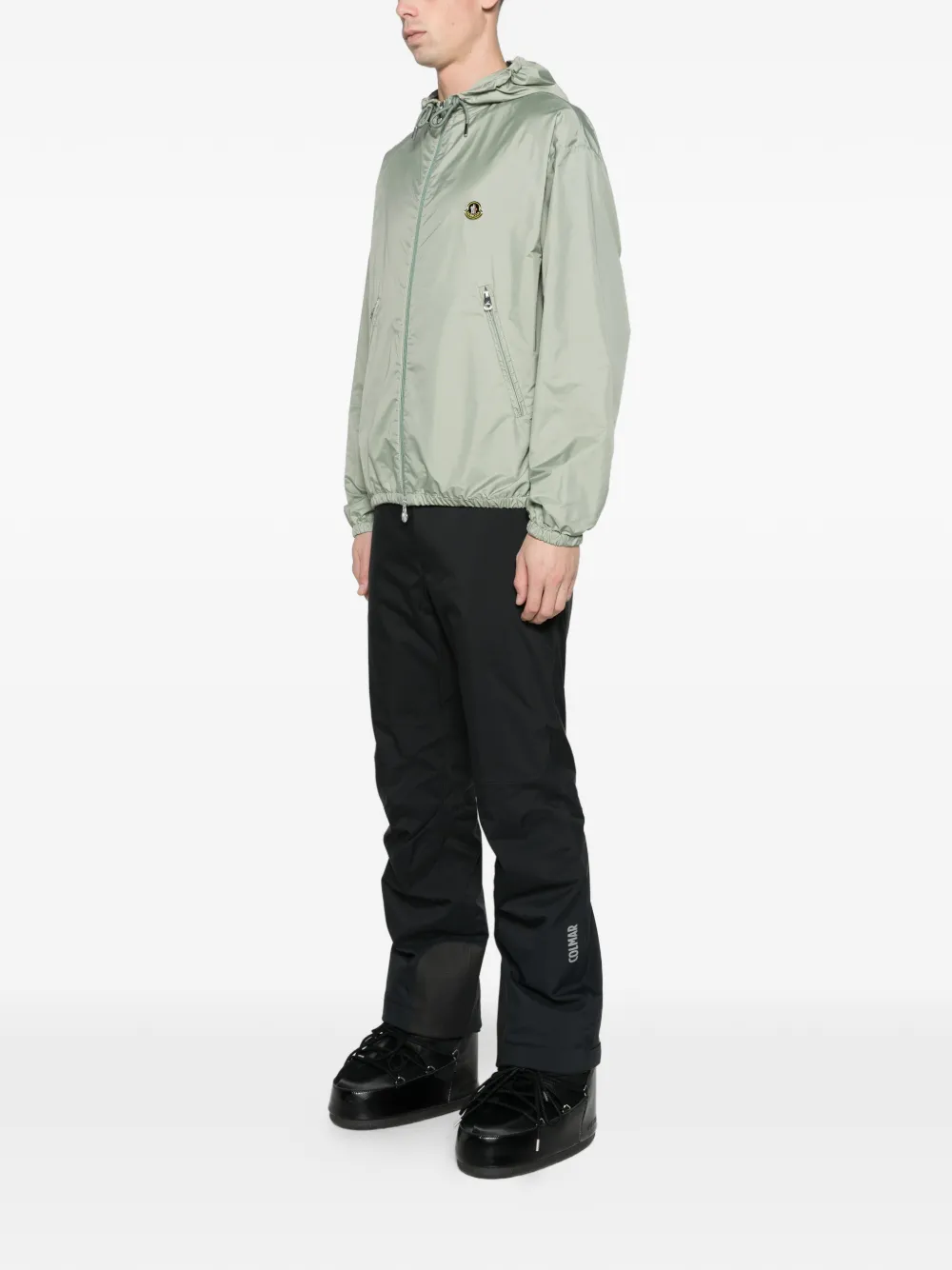 Moncler hooded windbreaker Groen