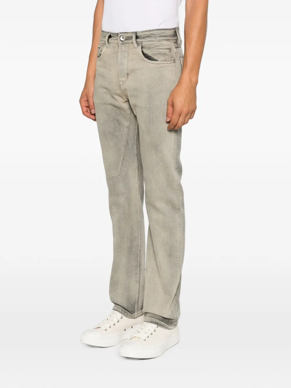 Rick Owens DRKSHDW Fog Cut jeans met vervaagd effect Grijs
