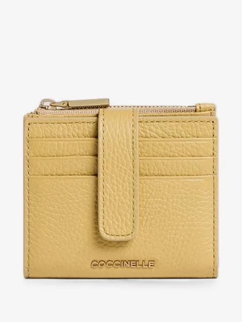 Coccinelle grained-leather cardholder
