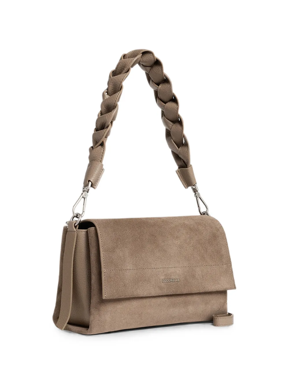 Coccinelle Kleine Boheme shopper met gevlochten bandje Beige