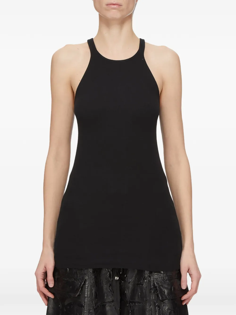 Rick Owens DRKSHDW sleeveless ribbed-knit top - Nero