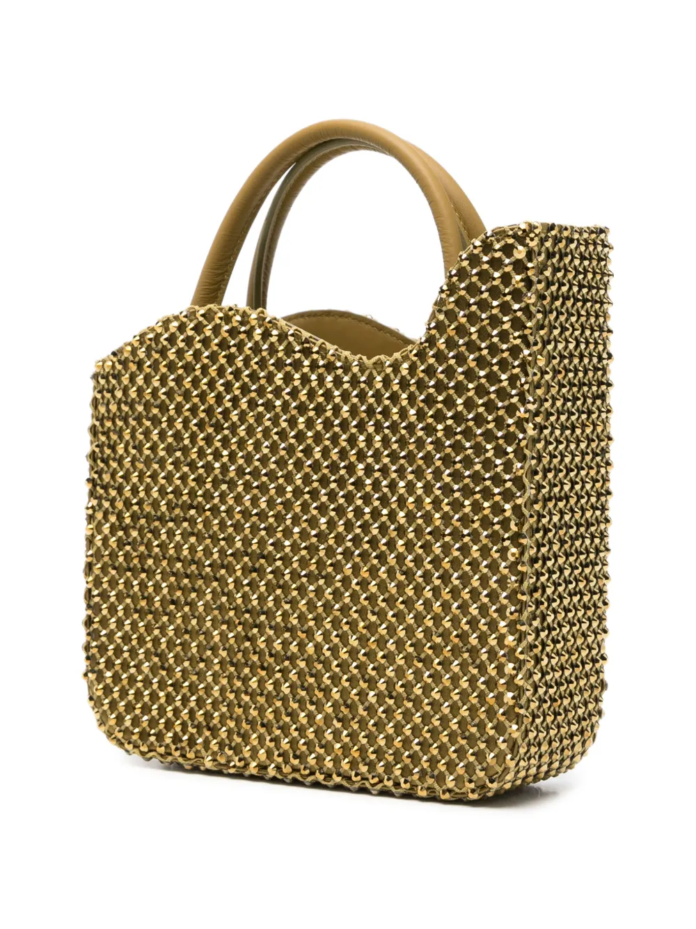 Le Silla Ivy shopper verfraaid met kristallen Goud