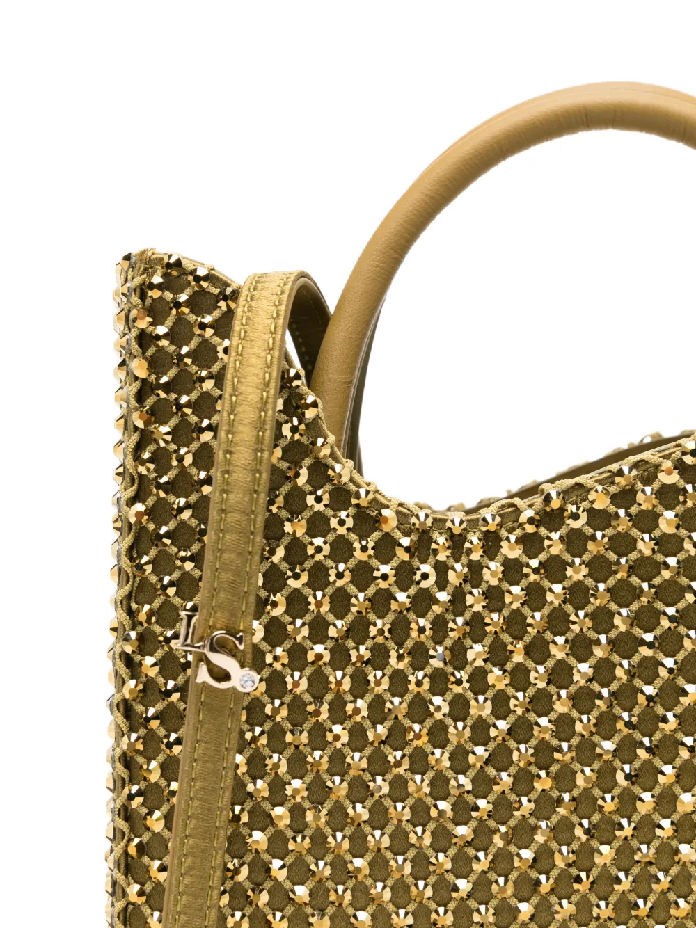 Le Silla Ivy shopper verfraaid met kristallen Goud