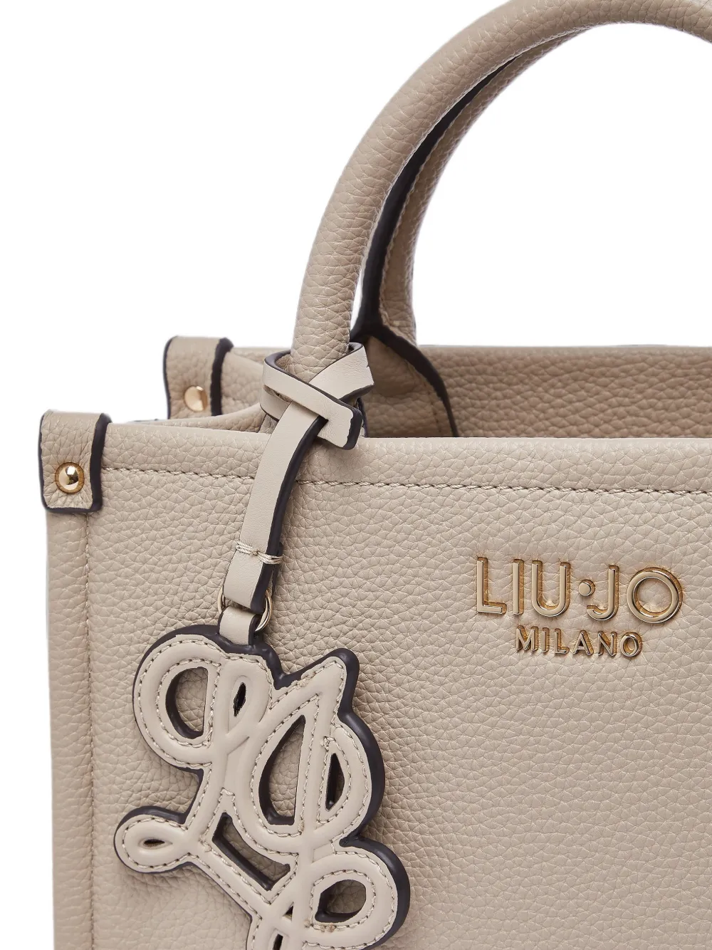 LIU JO Kleine tas met bedel Beige