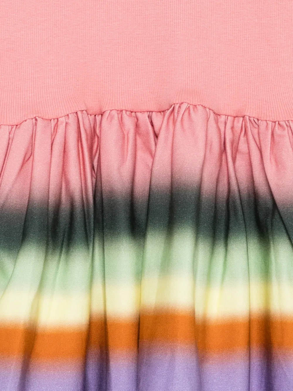 Molo Casie Warm gestreepte jurk met lange mouwen Roze