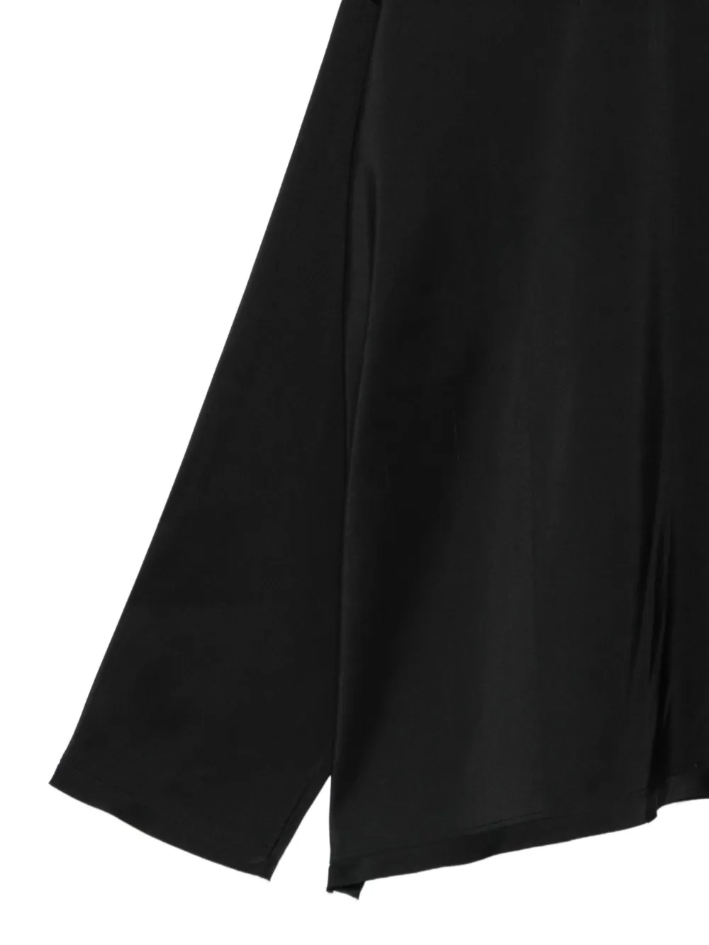 Sofie D'hoore Blouse met satijnen afwerking en lange mouwen Zwart