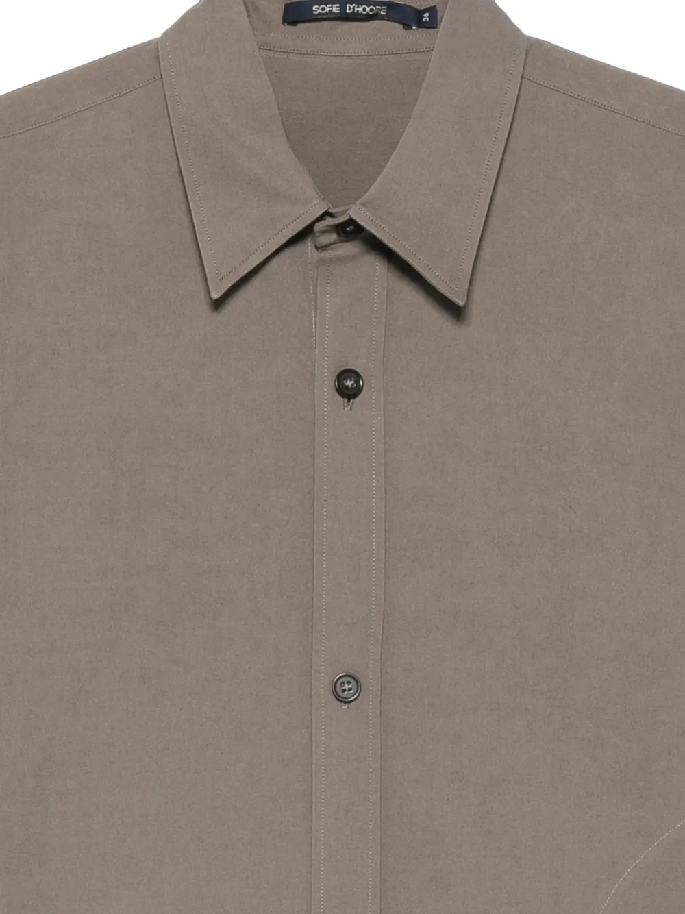 Sofie D'hoore Blouse met lange mouwen en gewelfde afwerking Groen