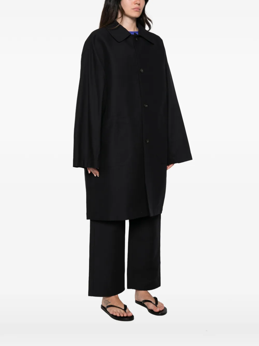 Sofie D'hoore Ceren button-up oversized coat Zwart