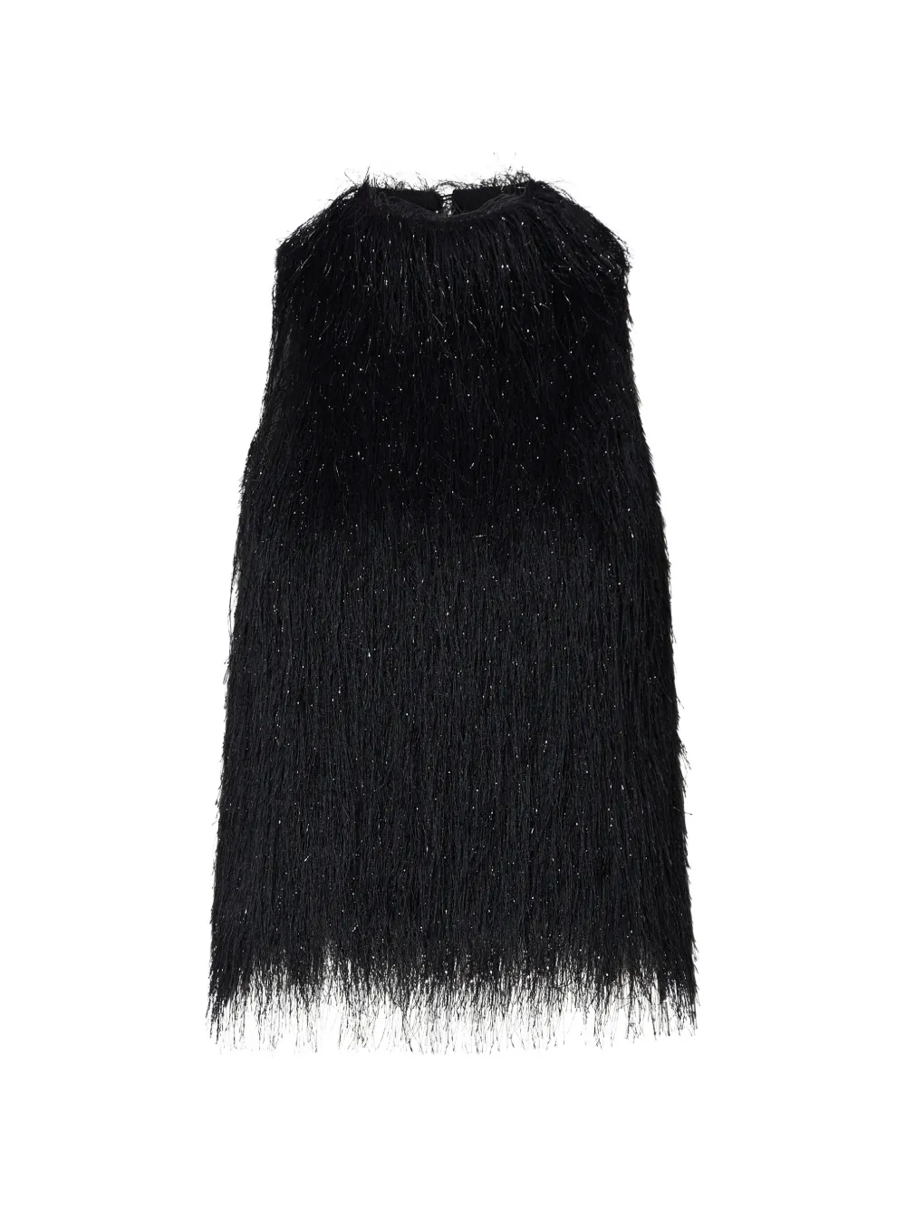LIU JO fringed top - Nero