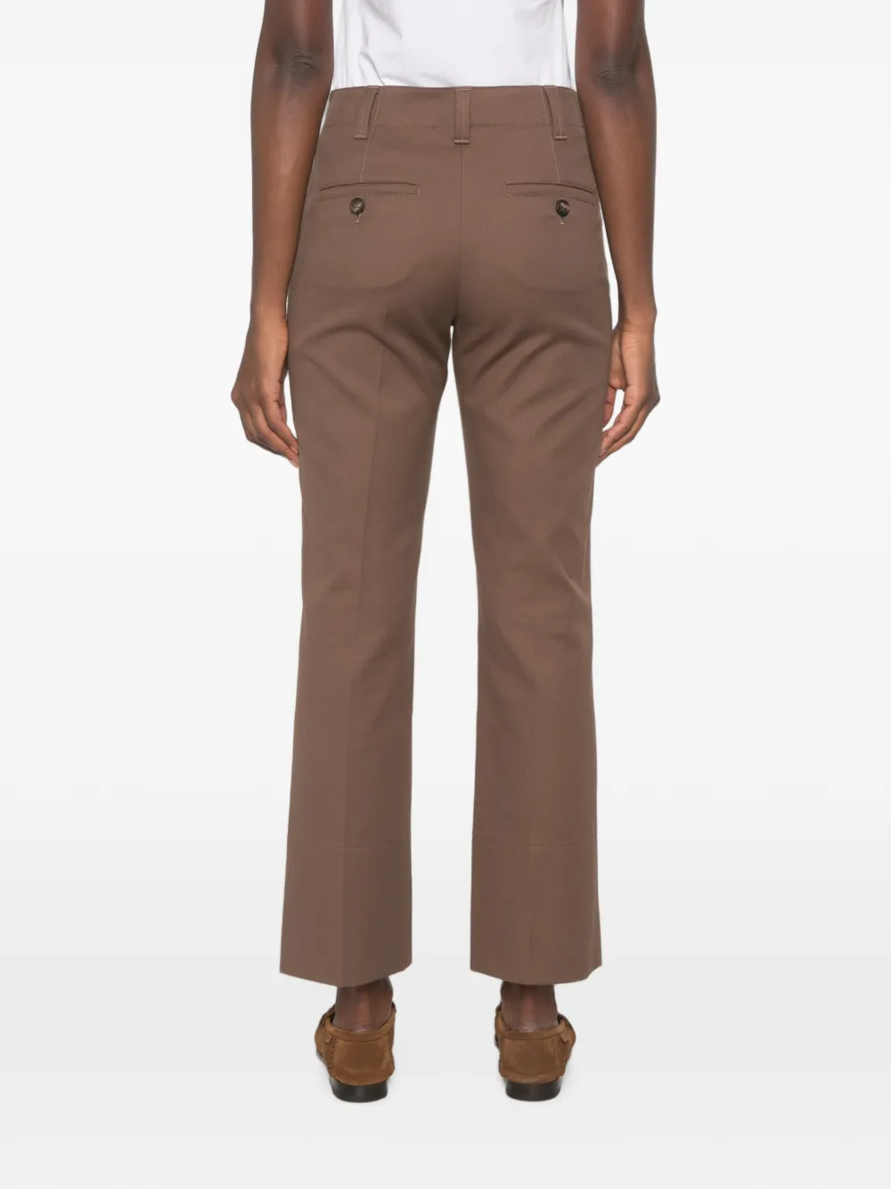 Brunello Cucinelli Broek met riemlussen Bruin