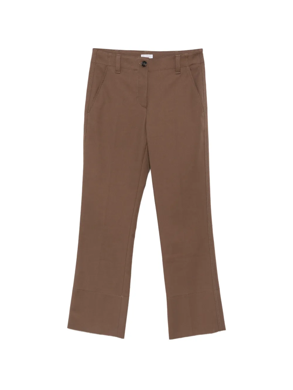 Brunello Cucinelli belt-loops trousers - Braun