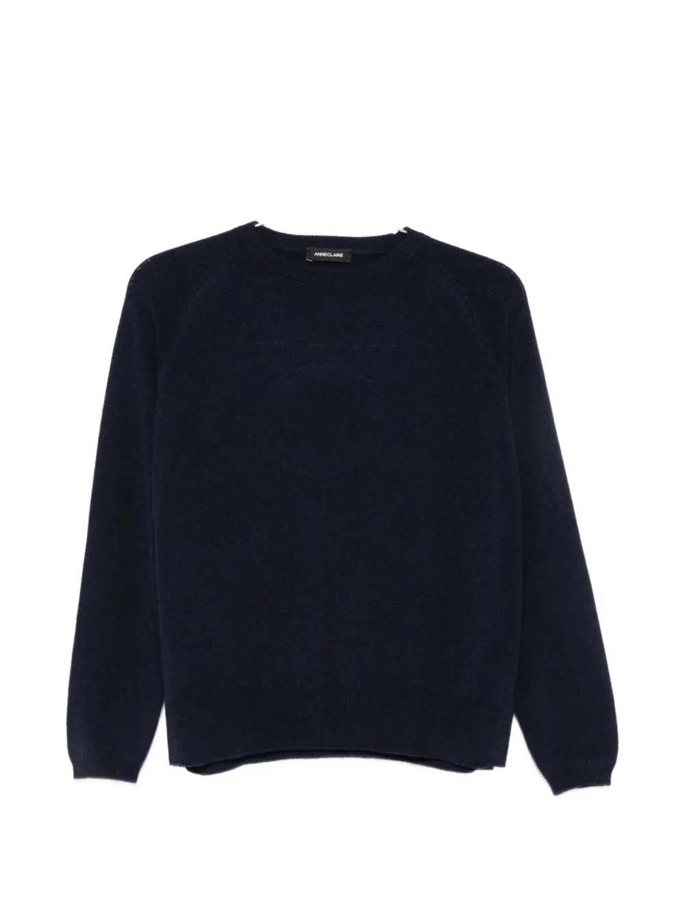 anne claire raglan-sleeve wool sweater - Blau