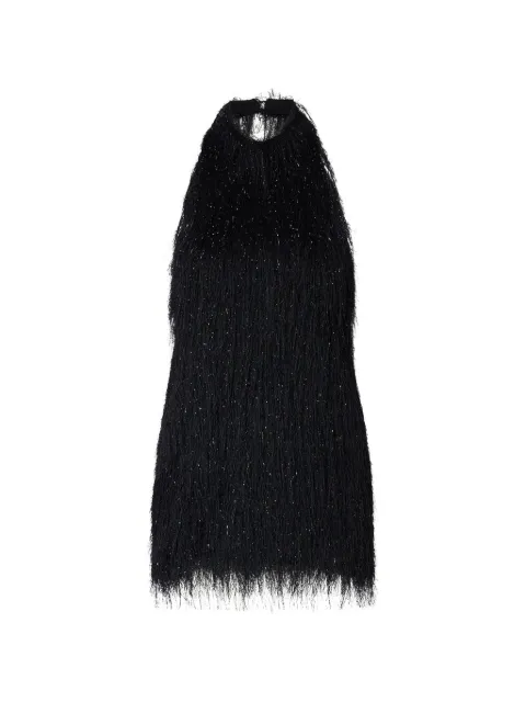 LIU JO short dress with frayed fabric