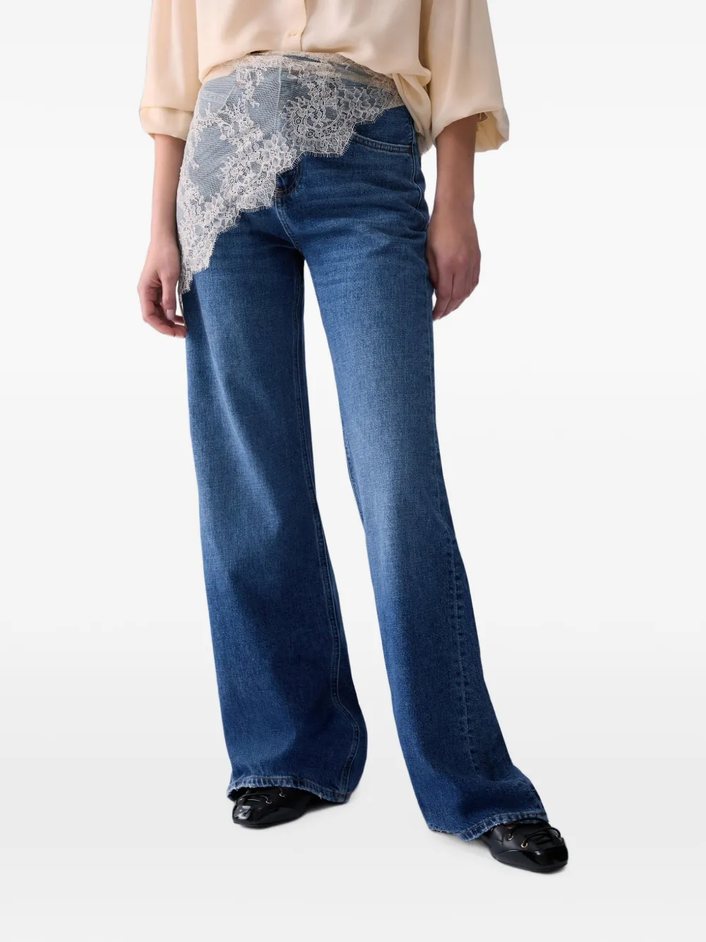 LIU JO Flared jeans met bandana Blauw