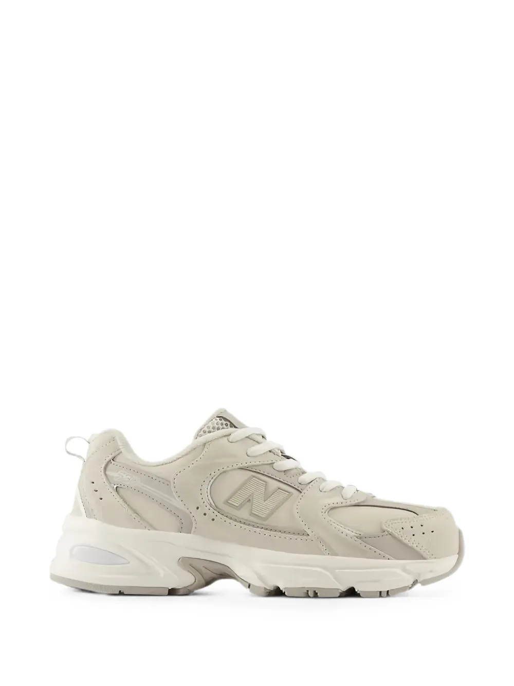New Balance Kids 530 logo-patch sneakers Beige
