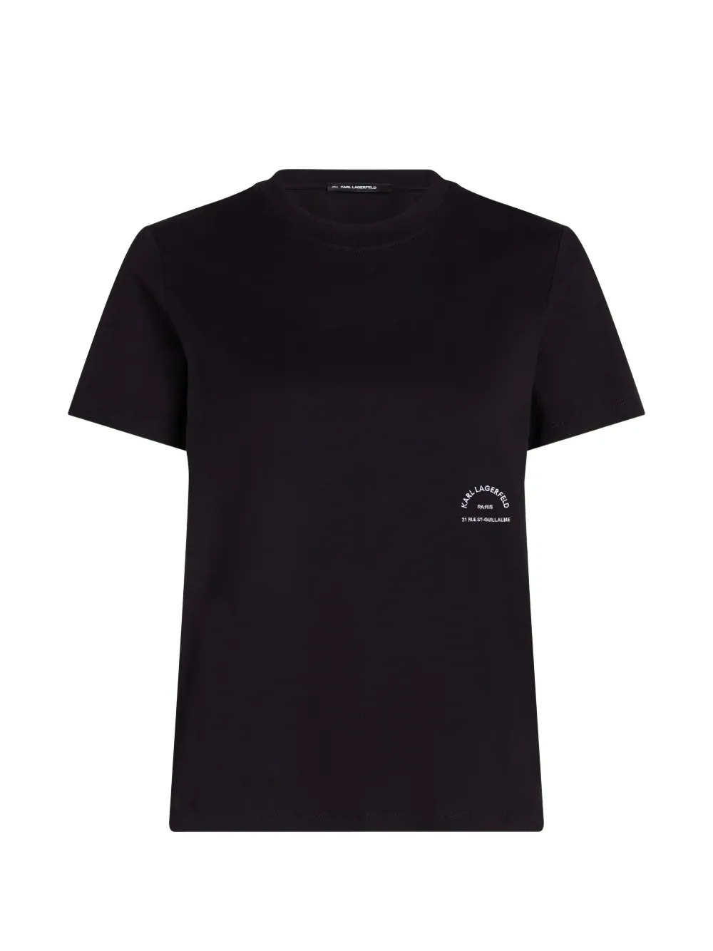 Karl Lagerfeld Rue St-Guillaume regular‑fit T-shirt - Schwarz