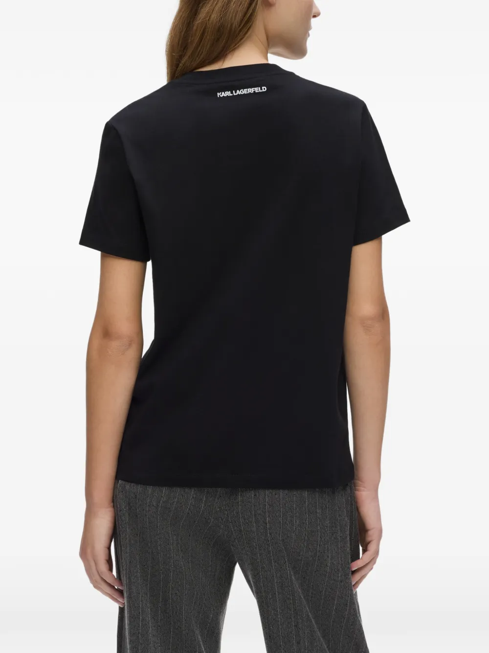 Karl Lagerfeld Rue St-Guillaume regular-fit T-shirt Zwart