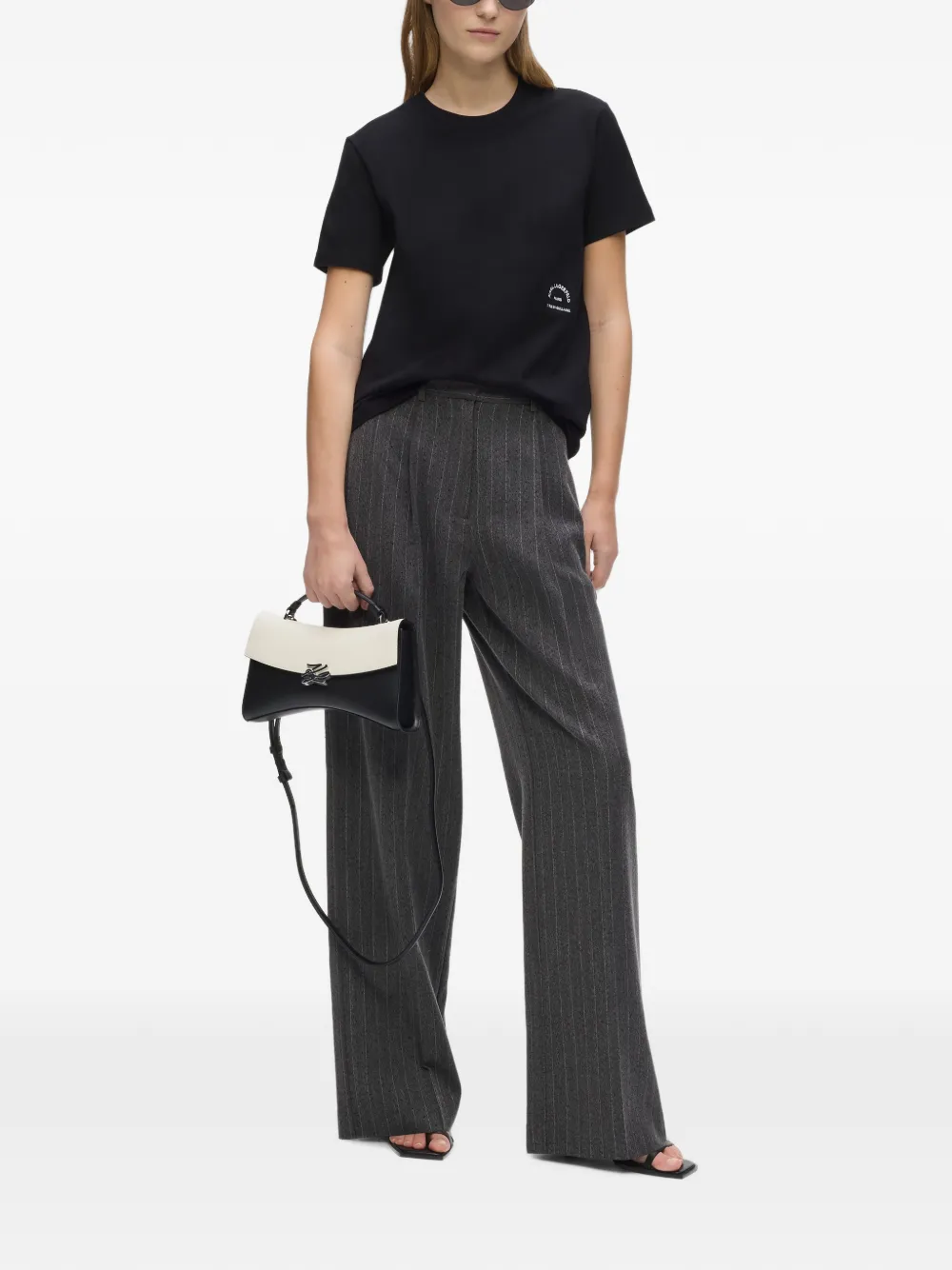 Karl Lagerfeld Rue St-Guillaume regular-fit T-shirt Zwart