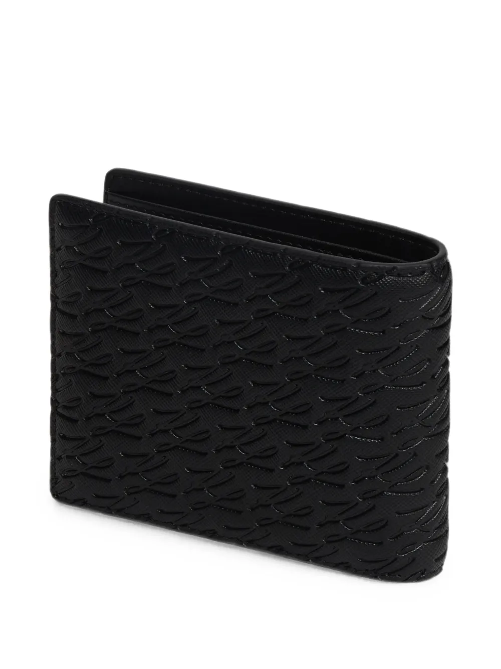 Karl Lagerfeld K Autograph portemonnee met monogram-reliëf Zwart