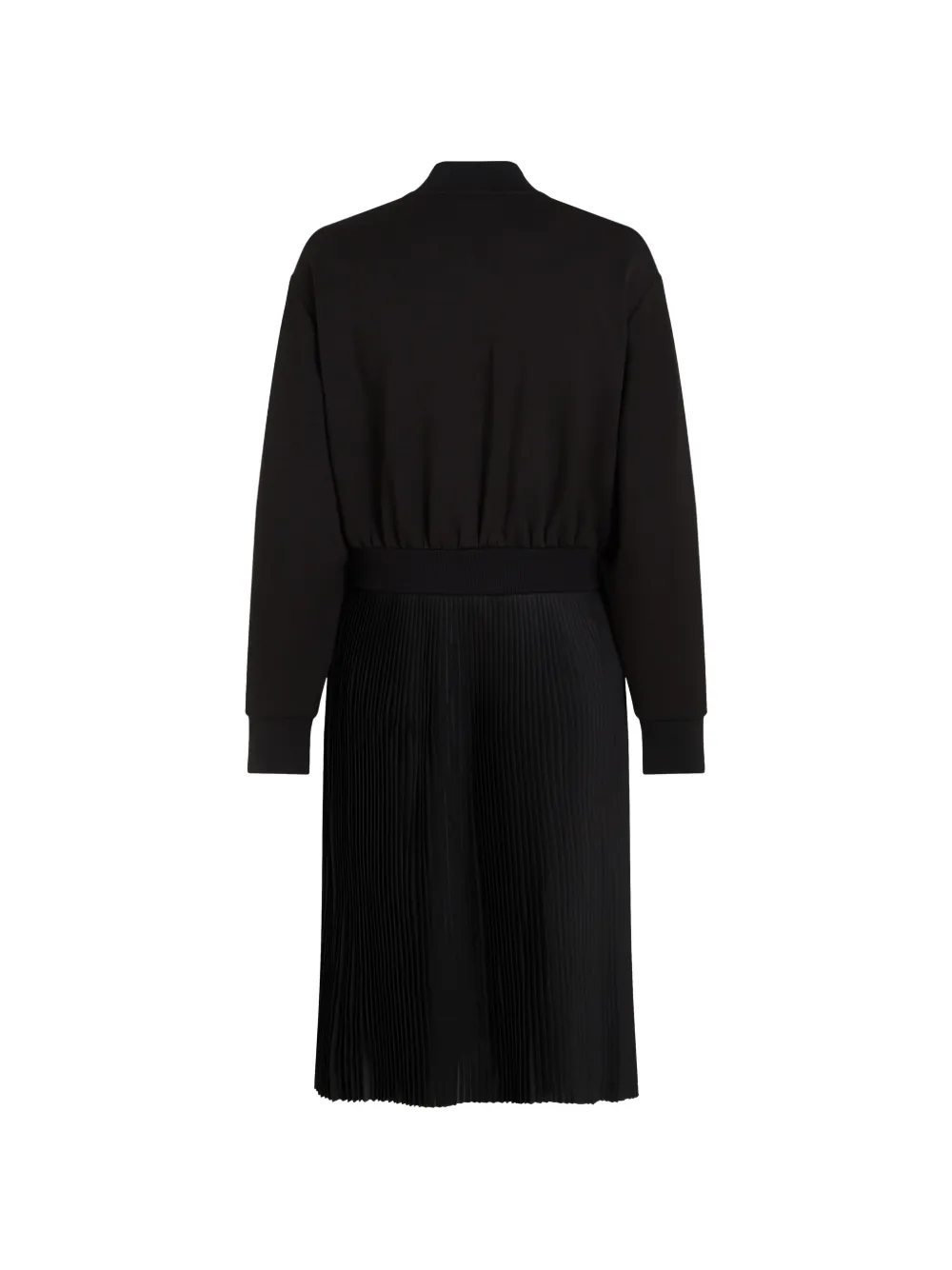 Karl Lagerfeld Geplooide midi-jurk met rits Zwart