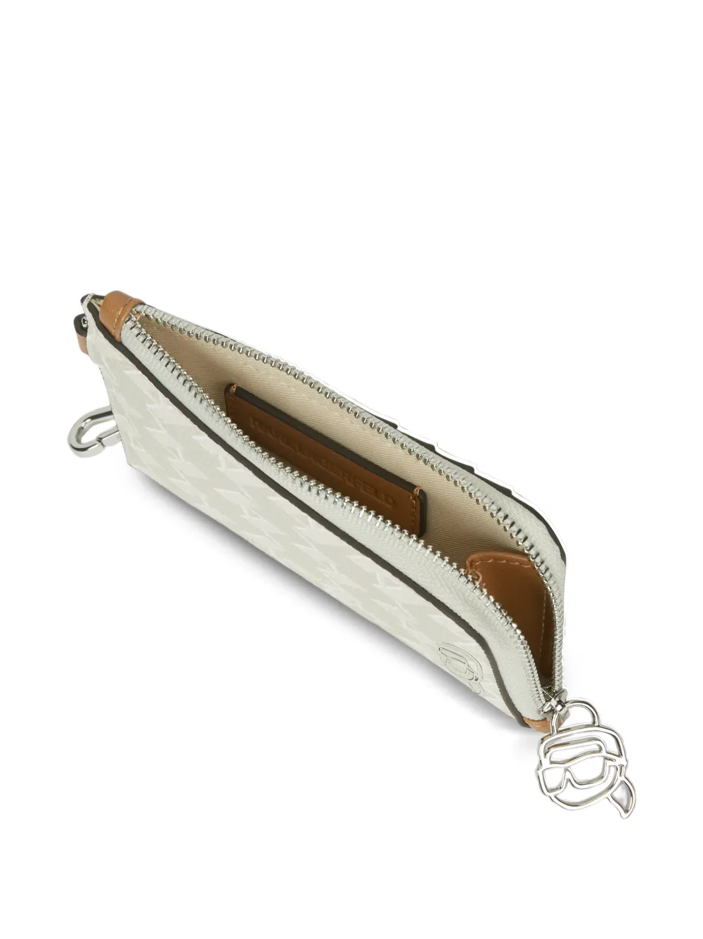 Karl Lagerfeld Ikon portemonnee met monogram Beige