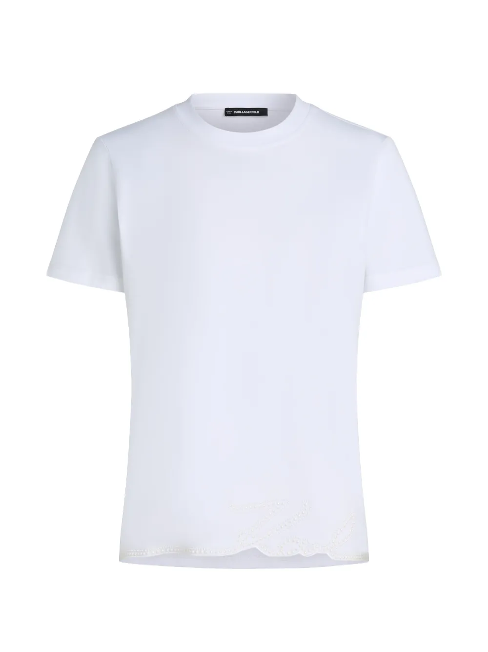Karl Lagerfeld T-shirt con logo - Bianco