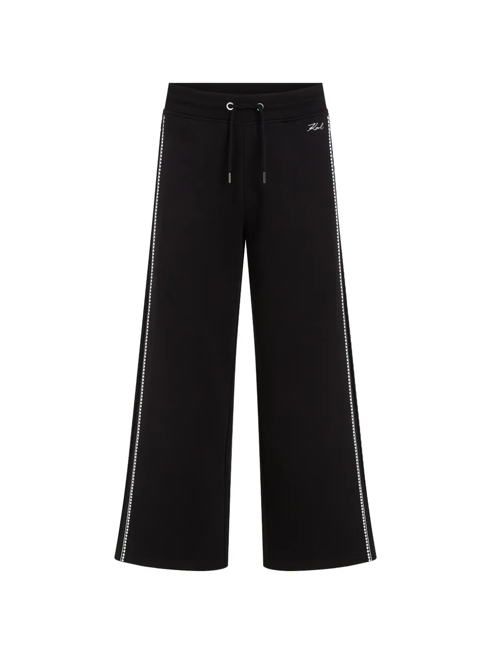 Karl Lagerfeld Pantaloni sportivi con dettaglio perla - Nero