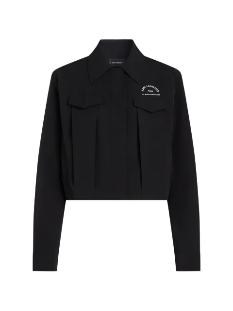 Karl Lagerfeld logo-embellishment jacket