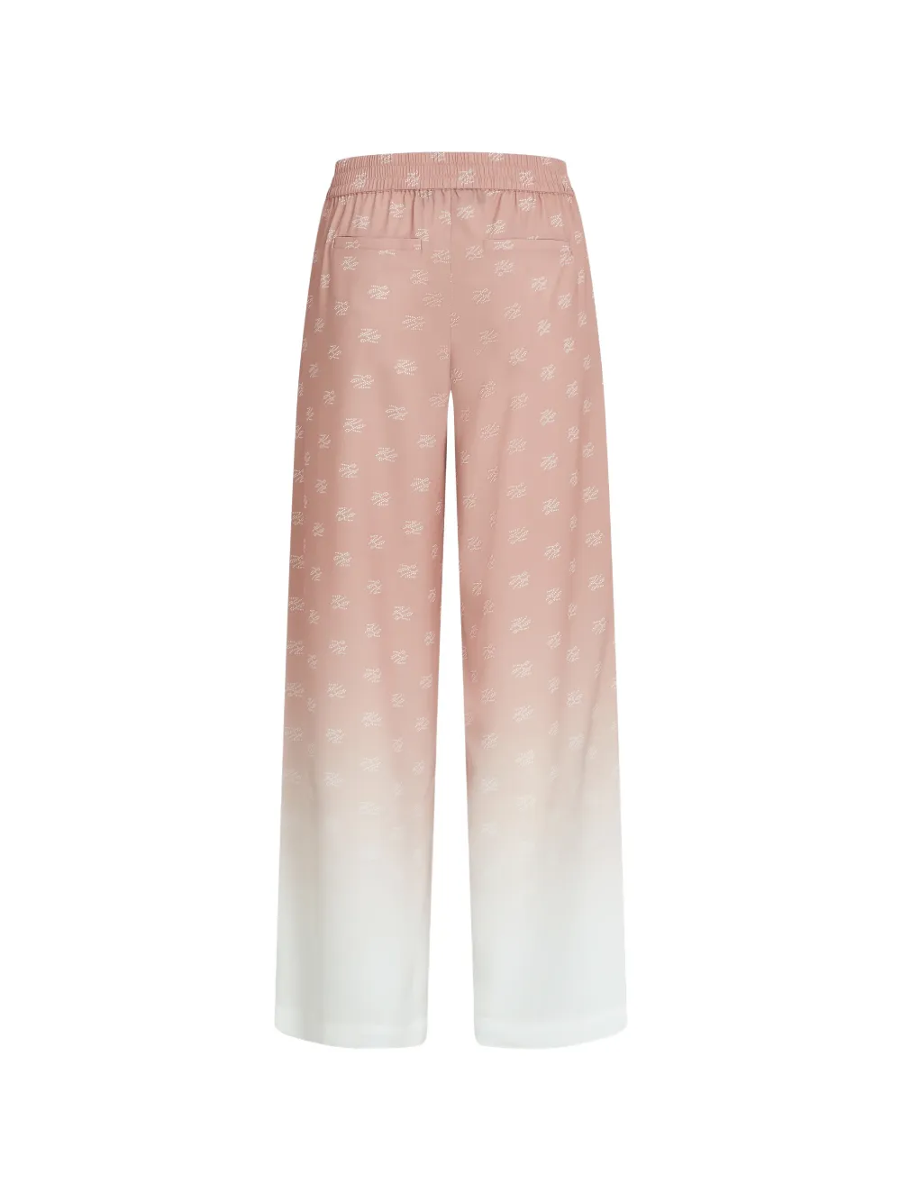 Karl Lagerfeld Broek met ombré-effect en logo-patroon Roze