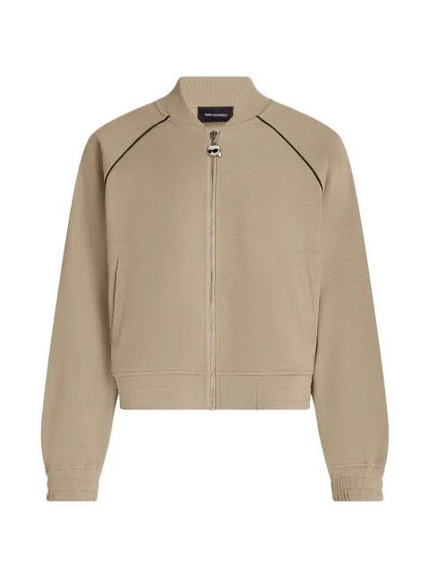 Karl Lagerfeld logo-embellishment bomber jacket