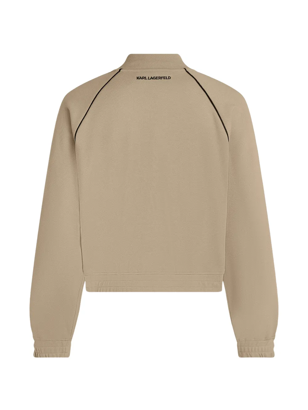 Karl Lagerfeld Bomberjack verfraaid met logo Beige