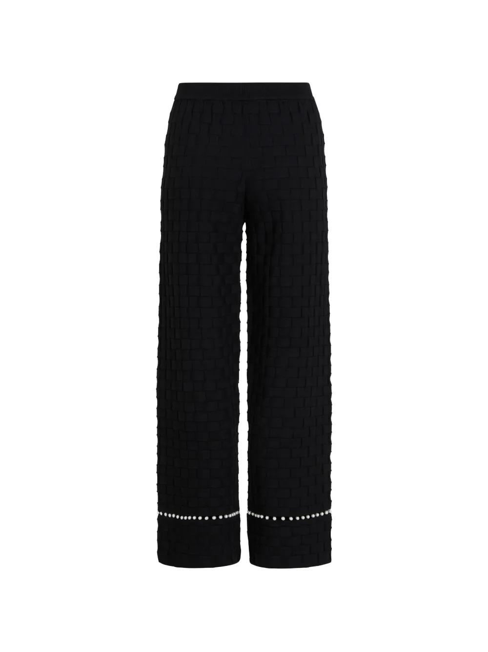 Karl Lagerfeld Broek verfraaid met parels Zwart