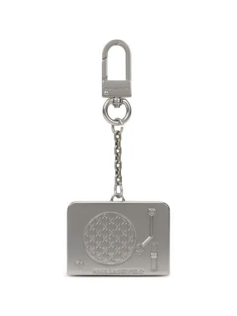 Karl Lagerfeld record turntable-motif keyring