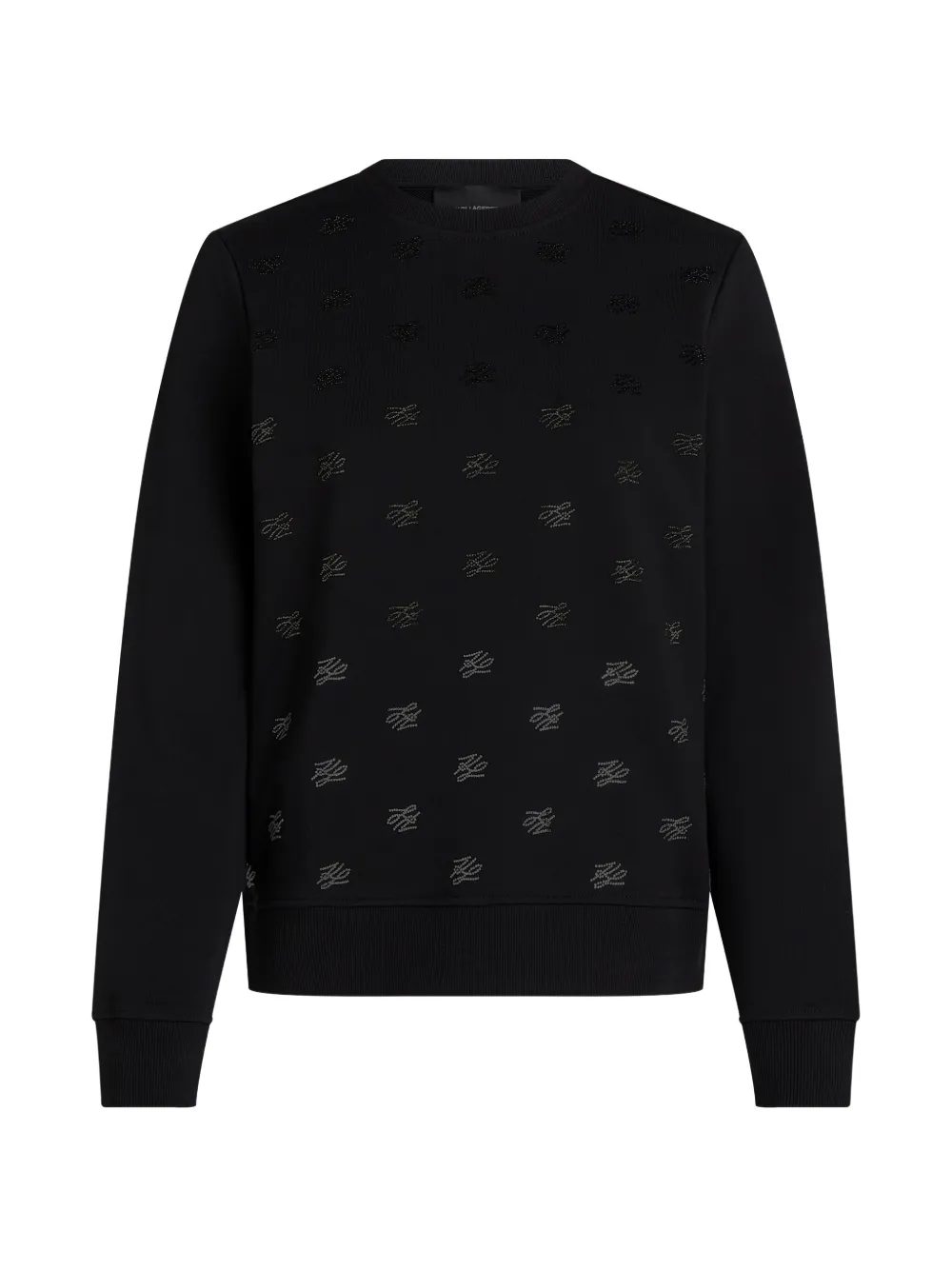 Karl Lagerfeld rhinestone-embellished sweater - Schwarz
