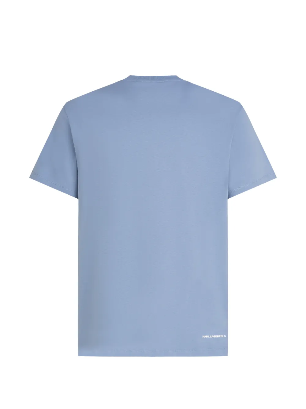 Karl Lagerfeld T-shirt met logoprint met ronde hals Blauw