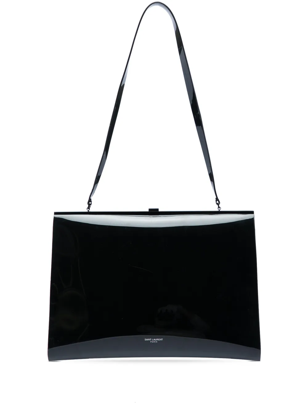 Saint Laurent Pre-Owned Borsa a spalla Le Anne Marie grande in vinile 2023 - Nero
