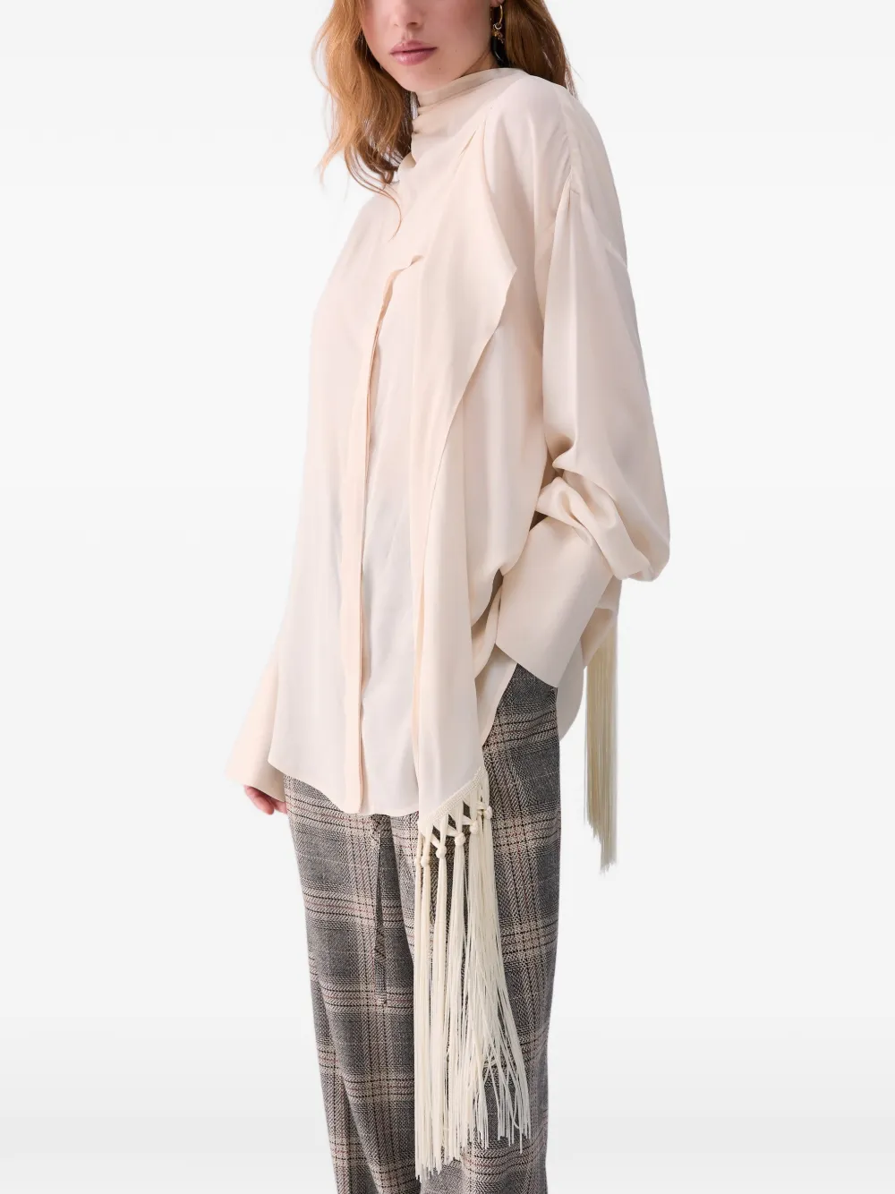 LIU JO Blouse met sjaal Beige