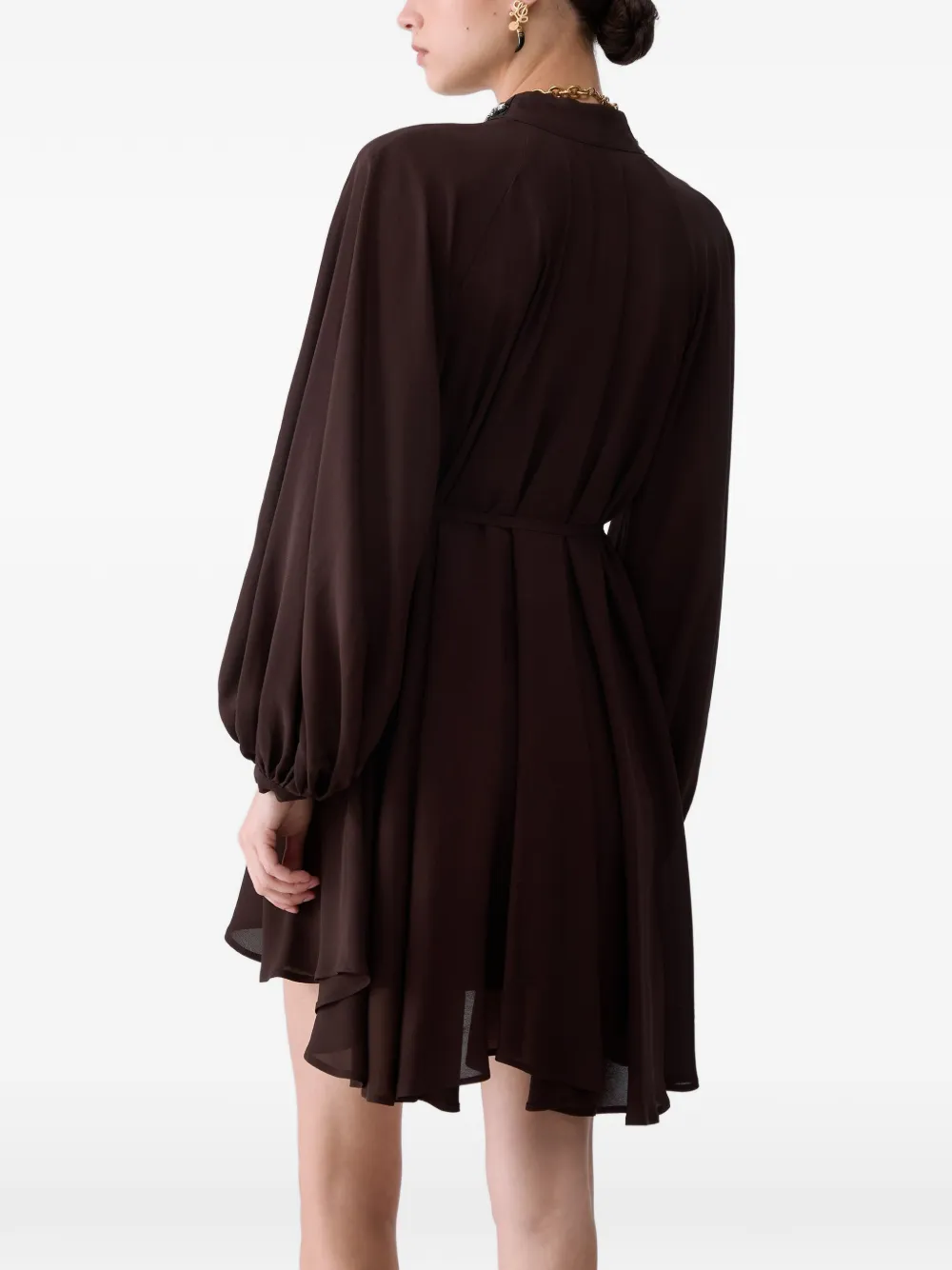 LIU JO Georgette mini-jurk Bruin